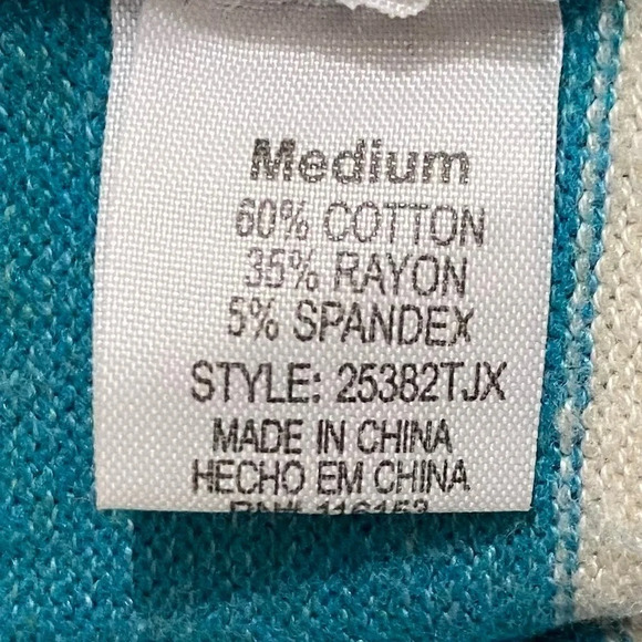 Women’s Crew Neck Striped Soft Cozy Sweater size M - Picture 5 of 7